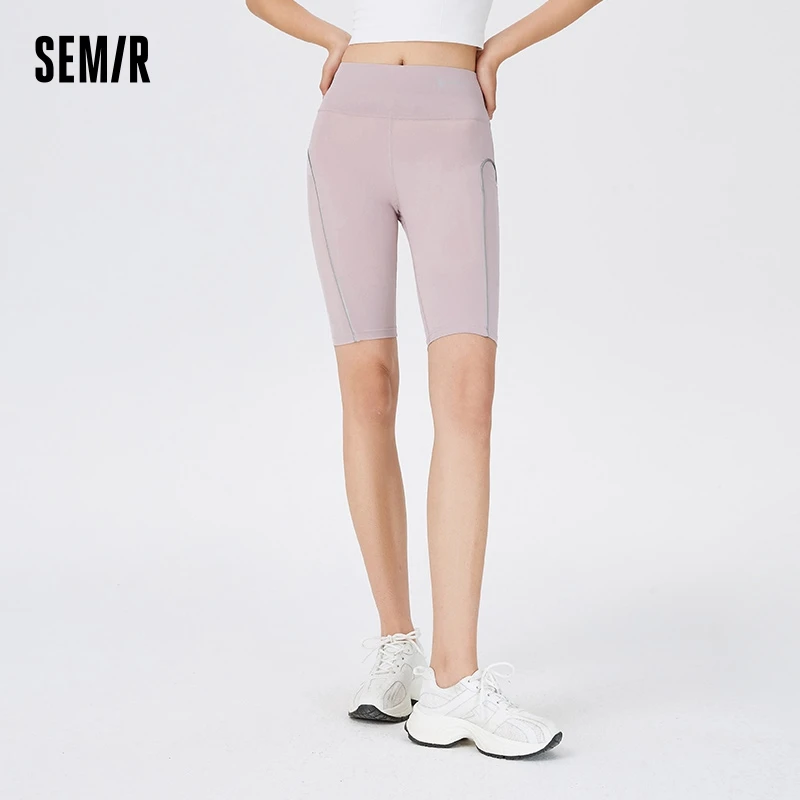 

Semir Casual Pants Women Cool Feeling Slim-type Cycling Pants Trendy Cool 2023 Summer New Print Sports 1/2 Length Pants All-matc