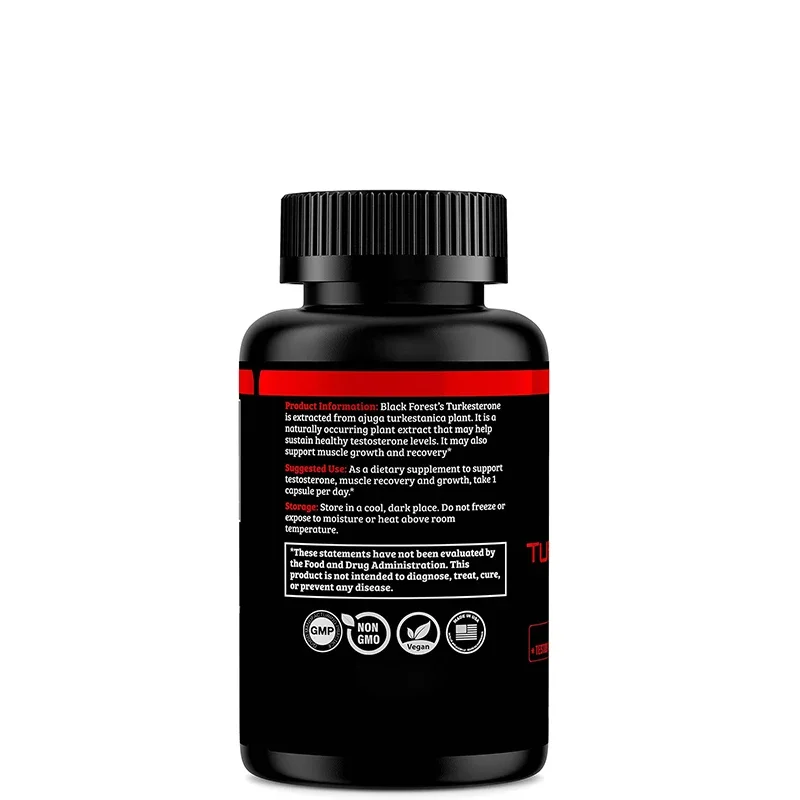 Turkesterone Supplement 500mg Capsules (maximum Purity 95% Extract) Promote Strength and Muscle Growth