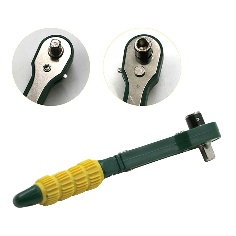 Flush-mounted Lever Ratchet Flex Head Sleeve Stubby Teeth Swivel Bright Color Clockwise