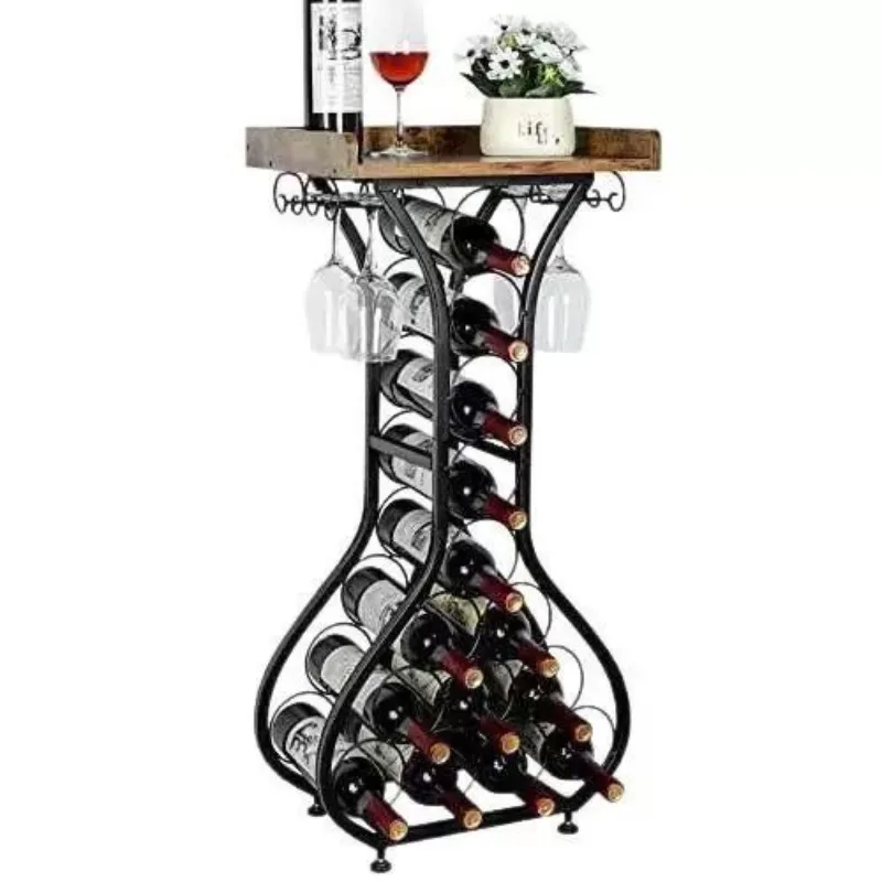 Wine rack Floor-to-ceiling living room wine display rack y