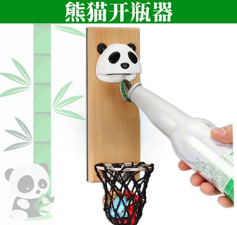 

1Pcs Creative Cute Panda Vintage Wall Bottle Opener Bar Beer Glass Bottle Cap Opener Fridget Magnet Home Decoration