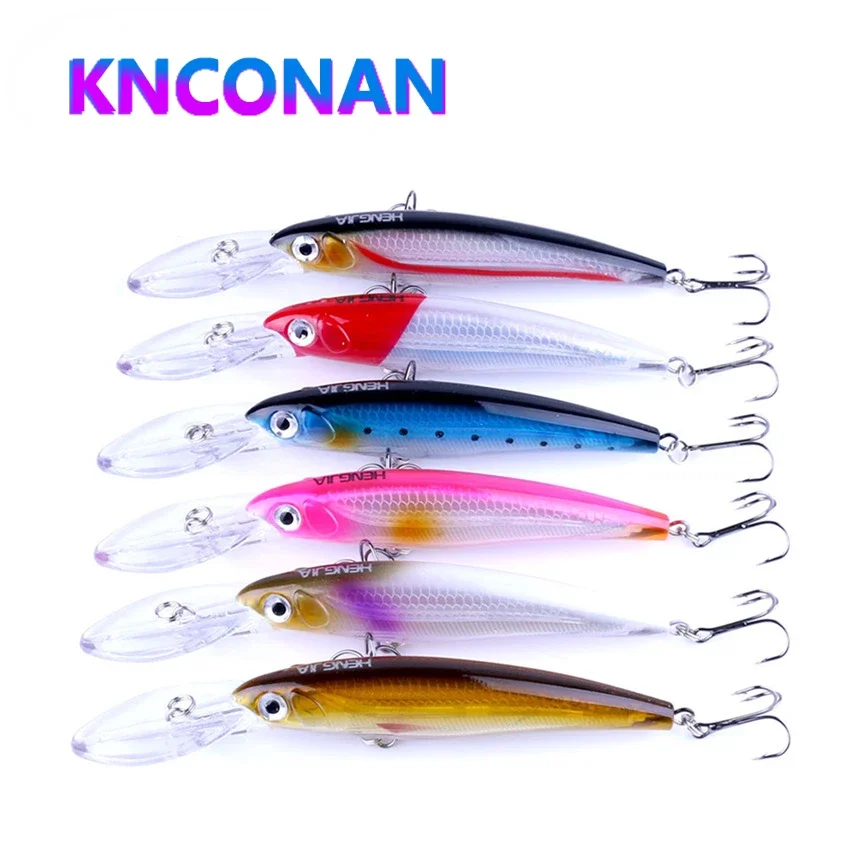 KNCONAN 170MM 30G Deep Diver BIg Minnow Sea Fishing Jerking Bait Wobblers Carp Fishing LuresFishing Accessories with Nosiy