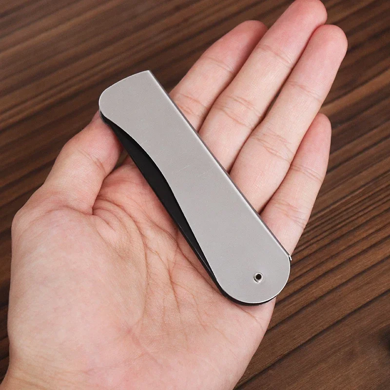 1 قطعة طوي مكافحة ساكنة جيب الصلب مشط الرجال النفط رئيس المحمولة مشط اللحية طوي التصميم أداة خاصة للشعر المستعار الحقيقي #5