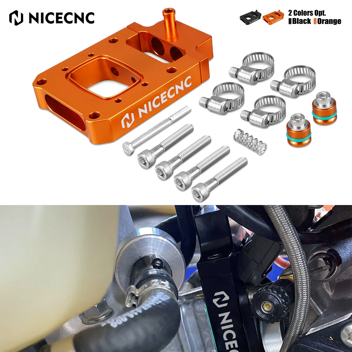

NICECNC For 2023 2022 2021 KTM EXC 300 250 XC XCW TPi Six Days EXC XC 300 250 150 TPi Motorcycle TPi Injector Relocation Block