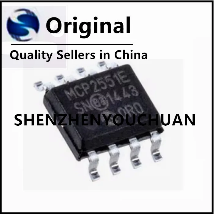 (10-100piece)MCP2551-E/SN  MCP2551-E 【IC TRANSCEIVER HALF 1/1 SOIC8】   IC Chipset New Original