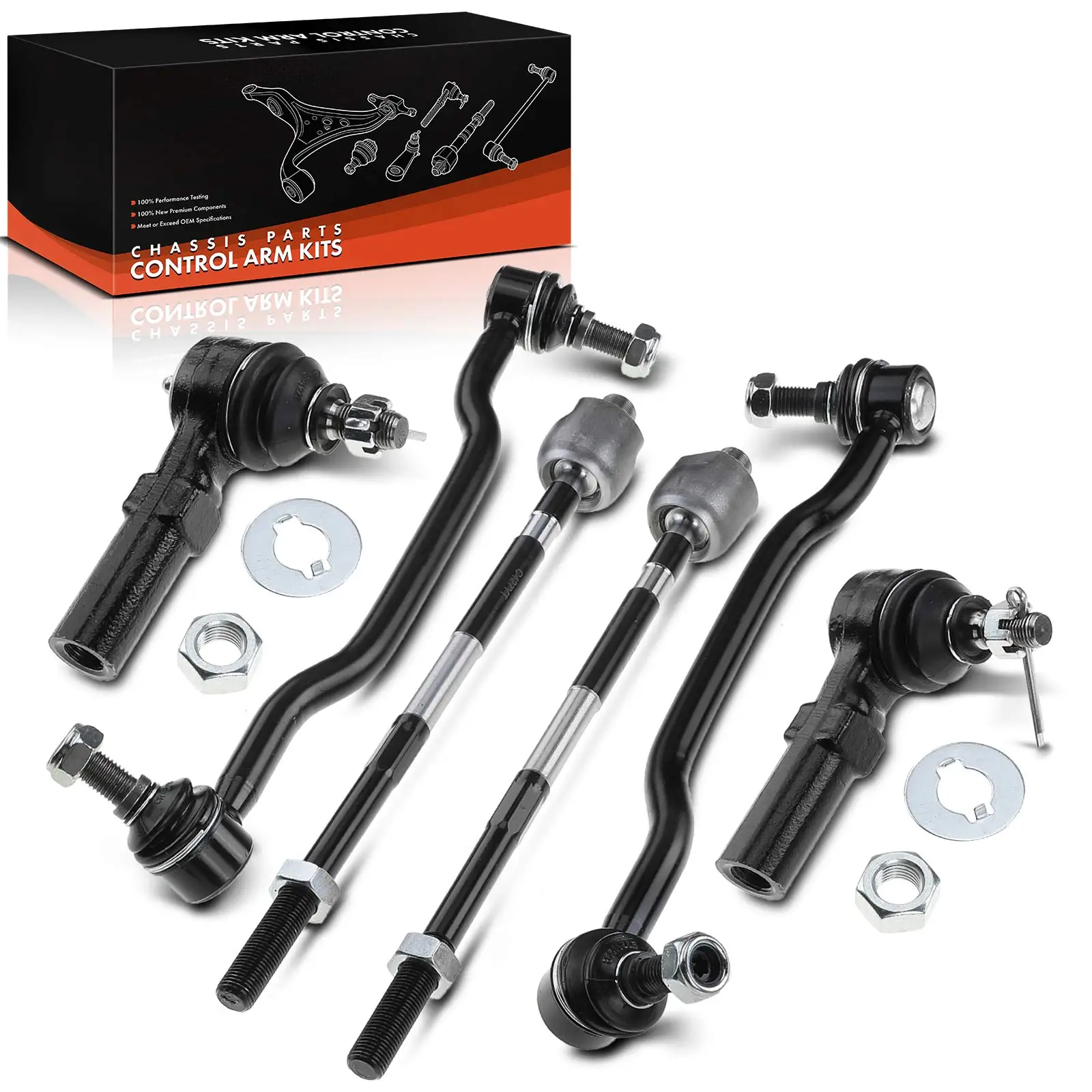 Frankberg 6-teilig Querlenker Satz Vorderachse außen für Nissan Altima Maxima VI Presage Teana I 2001-2009 EV427 K90353 ES3438