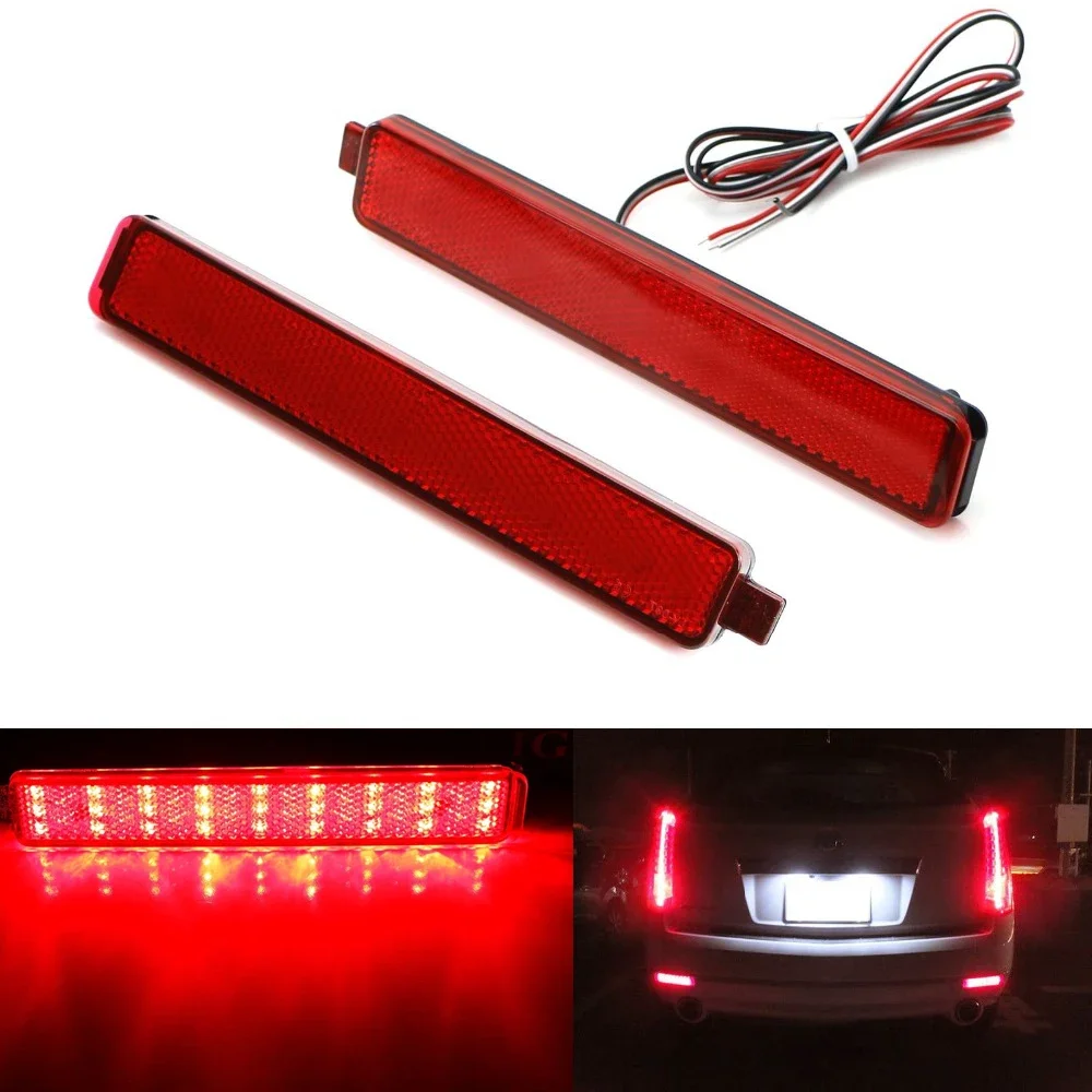 LED Rear Bumper Refletor light Brake Lamp for Buick Enclave Cadillac CTS Chevrolet Equinnox Trailblazer GMC Acadia Pontiac