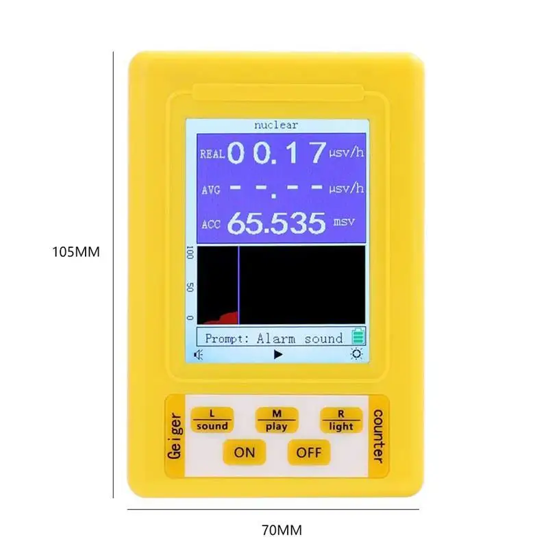 Counter Radiation Nuclear Detector 2in 1 Handheld Digital Display EMF Detector for Electromagnetic Field Radiology