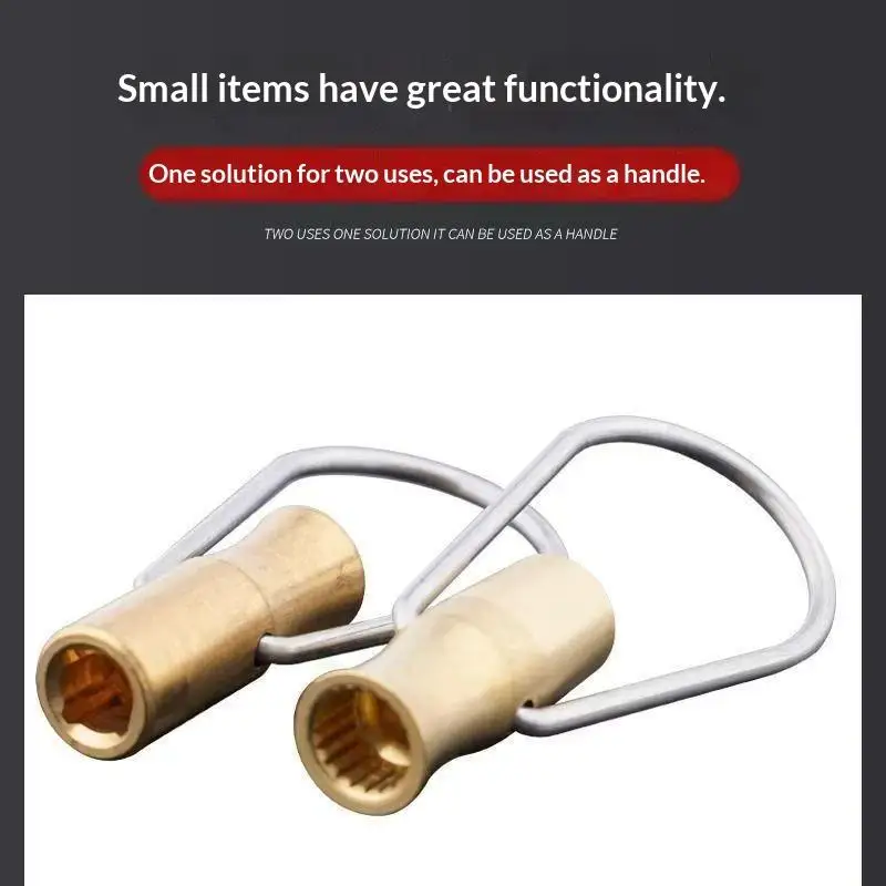 1/2/4Pcs Radiator Water Valve Tap Spline Valve Core Square Socket Lock Wrench Plumbing Hole Faucet Key For Air Valve Plumbin