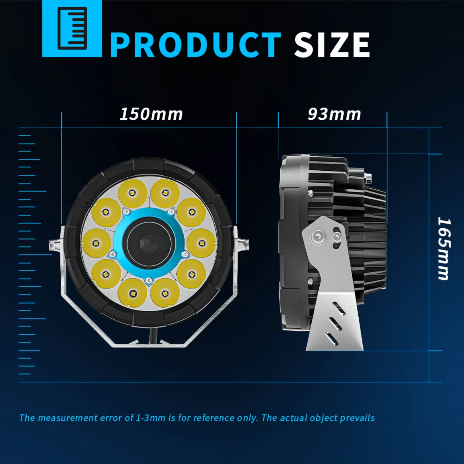 

Hot Sale DXZ New Round 7Inch Off-road Spotlight Driving Light Car Led Work Light 24V 12V SUV Forklift High Brightness