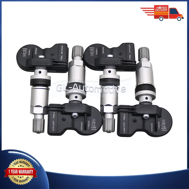 4PCS 11082920 For MG MG3 MG4 Cyberster MULAN IM LS6 LS7 L6 L7 Tire Pressure Sensor TPMS Sensor 433MHZ