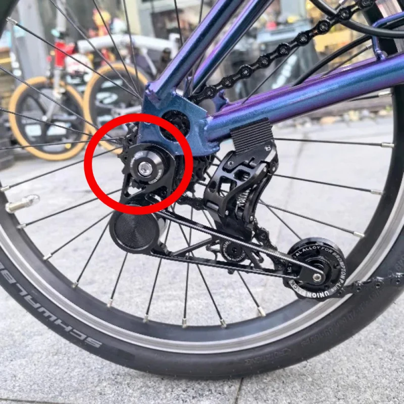 union-jack-adapter-for-brompton-p‑line-original-wheels-compatible-with-c‑line-folding-bike-modification-99g-lightweight