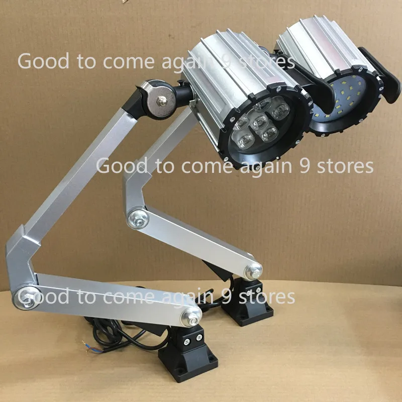 LED Machine Working Light Lens LED Lamp Halogen Panel Switch for EDM Spark Machine Parts 24V 6W 12W 55W Rod Length 200*200mm