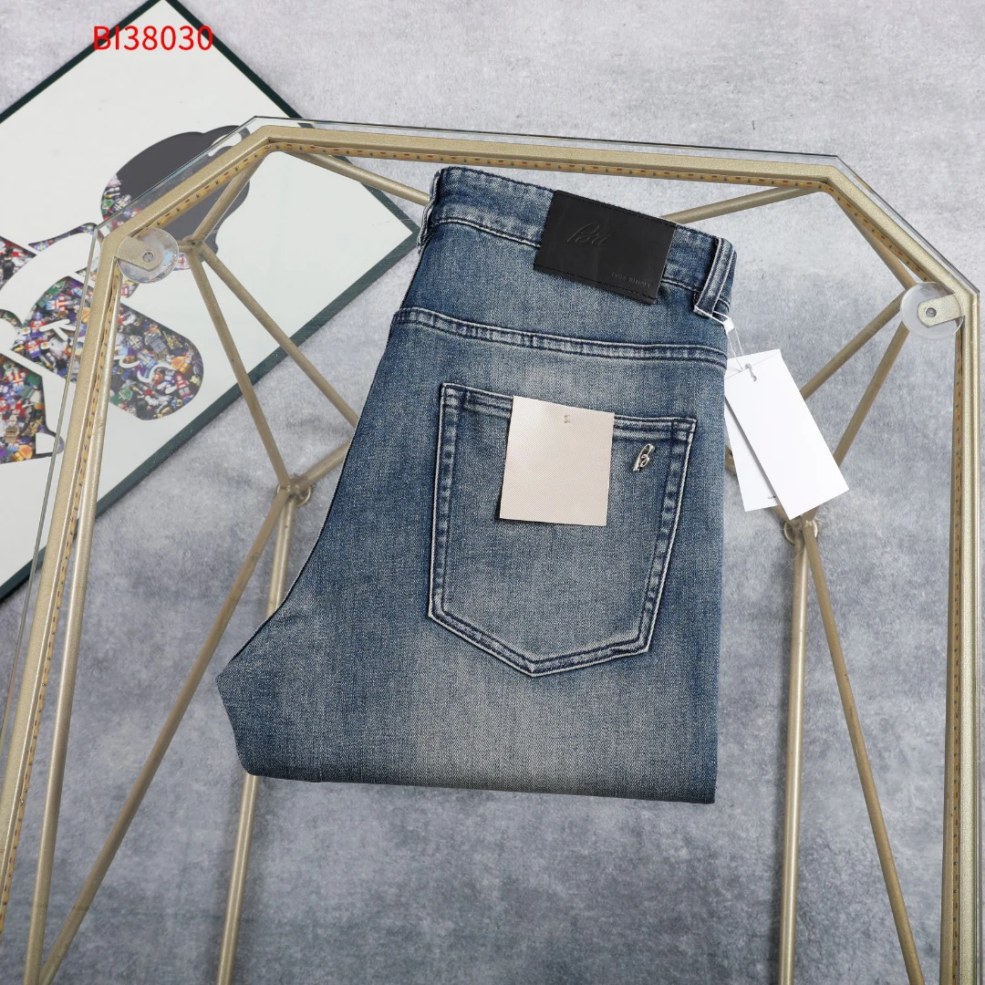 

BLSK CPRT Jeans Thin Cotton Men 2026 Spring Summer new fashion embroidery comfortable zipper casual Big size 30-42 long Pants