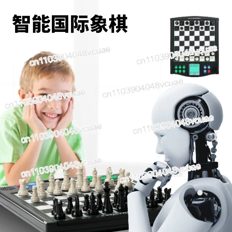 لعبة رقعة الشطرنج الإلكترونية للرجال مقابل لعبة لاعبين مدرب جيد لتعلم الشطرنج الإنجليزي الألماني