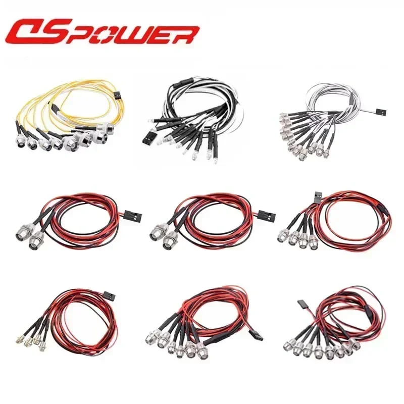 3mm 5mm 8mm RC Car Lamp Universal LED Lights for 1/8 1/10 1/12 1/24 Axial Scx10 Traxxas Trx4 Hsp Redcat Tamiya Crawler Truck