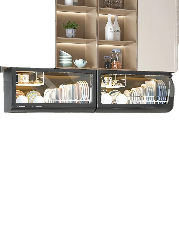 YY Kitchen Dish Storage Rack Punch-Free Wall-Mounted Dish Draining Rack