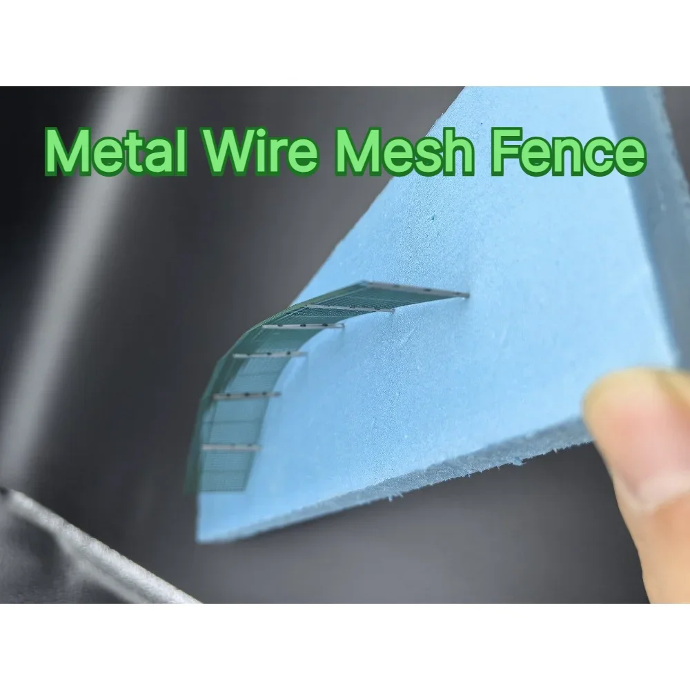 Train Diorama Layout Scenery Decor Part custom 1/87 HO Scale Metal Chain Link Fence Model Railway Hobby Scene Accessory