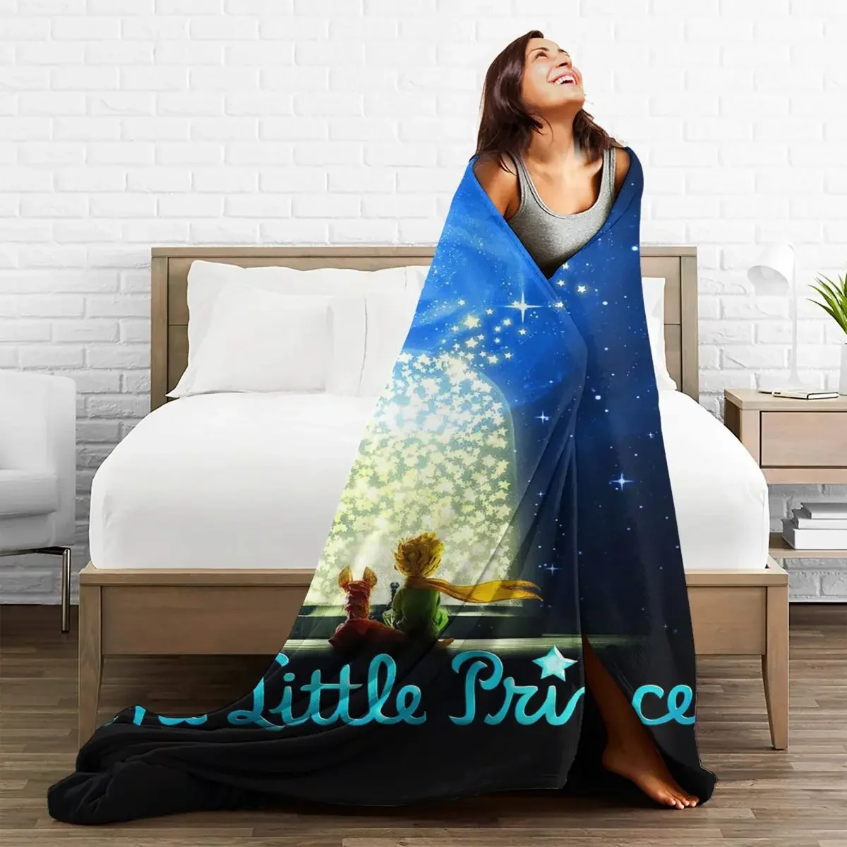 

Baby Blanket 3D Le Petit Prince Coral Fleece Plush Cartoon Boys And Fox Warm Breathable Throw Blankets for Bedding Car Bedspread