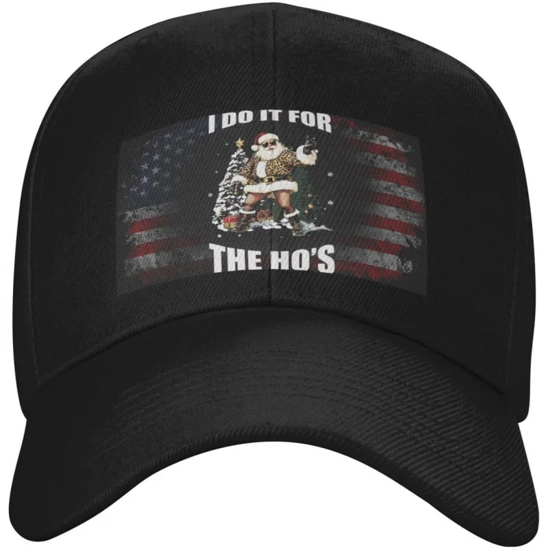 

Men's and Women's Sports and Leisure New Fashion Gift I Do It for The Ho's Fun Christmas Hat Baseball Hat Adjustable Outdoor