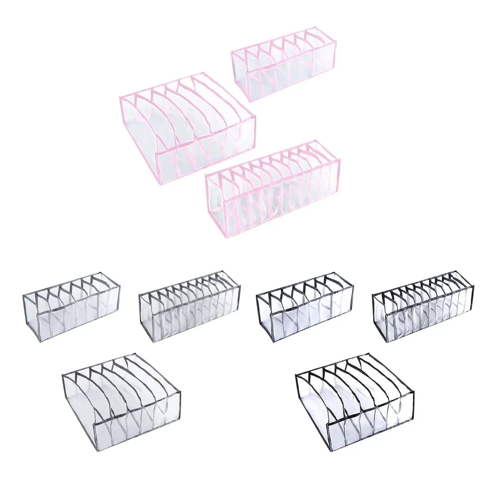 Practical Nylon Storage Box for Underwear Drawer Divider Space Saving