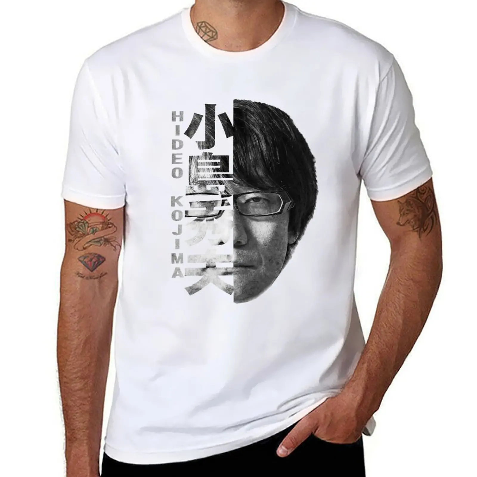 

Hideo Kojima T-Shirt t shirts with prints anime t shirts for man T-Shirt
