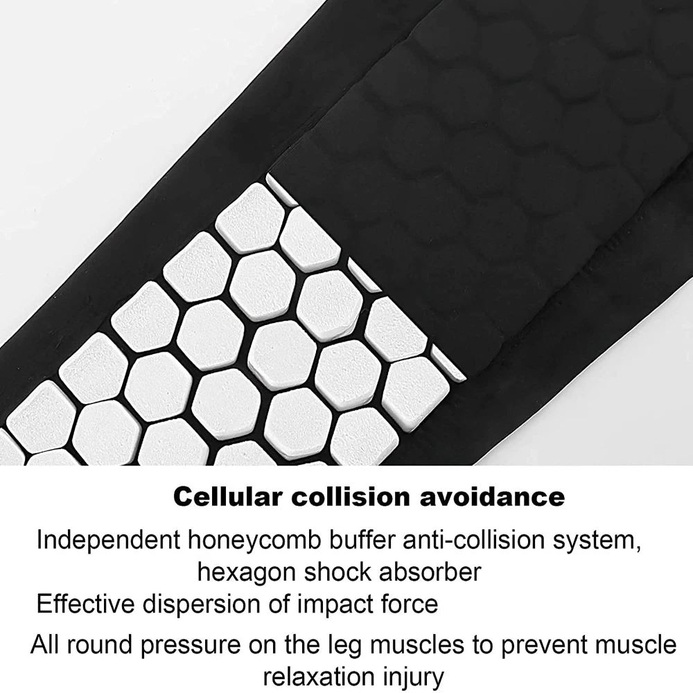 1Pcs Football Shin Guards Leg Sleeves Honeycomb Nylon Support Sock Shin Protector Soccer Gear Soccer Shields Sports Legging