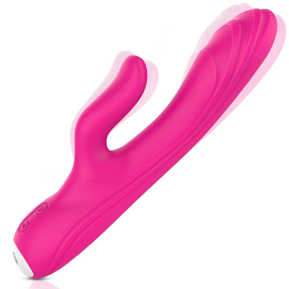 S-HANDE Rechargeable 100% Waterproof Silicone Finger Rabbit Vibrator Female Sex Toy Vagina Vibrator for Masturbation