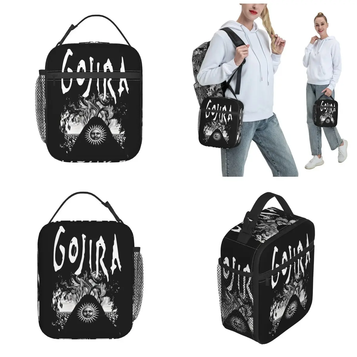 Captivating Gojiras Band Insulated Lunch Bags Food Container Reusable Cooler Thermal Lunch Boxes For Picnic