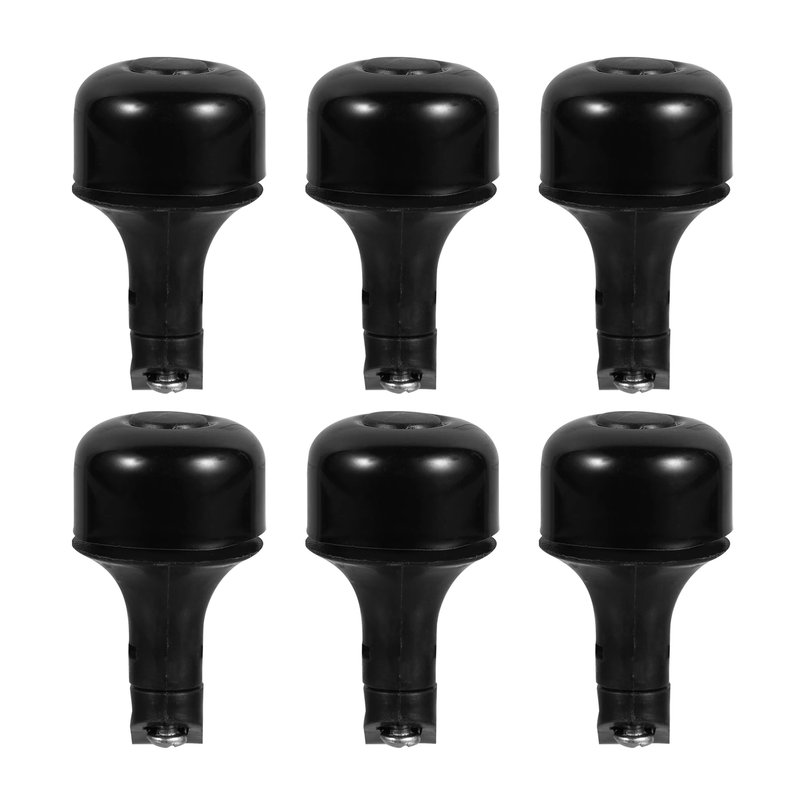 

6 Pcs Bicycle Bell Plastic Mini Bells Clear Sound Anti Aging Safety Warning Compact H Horn Fits Mountain Road Bikes Kids