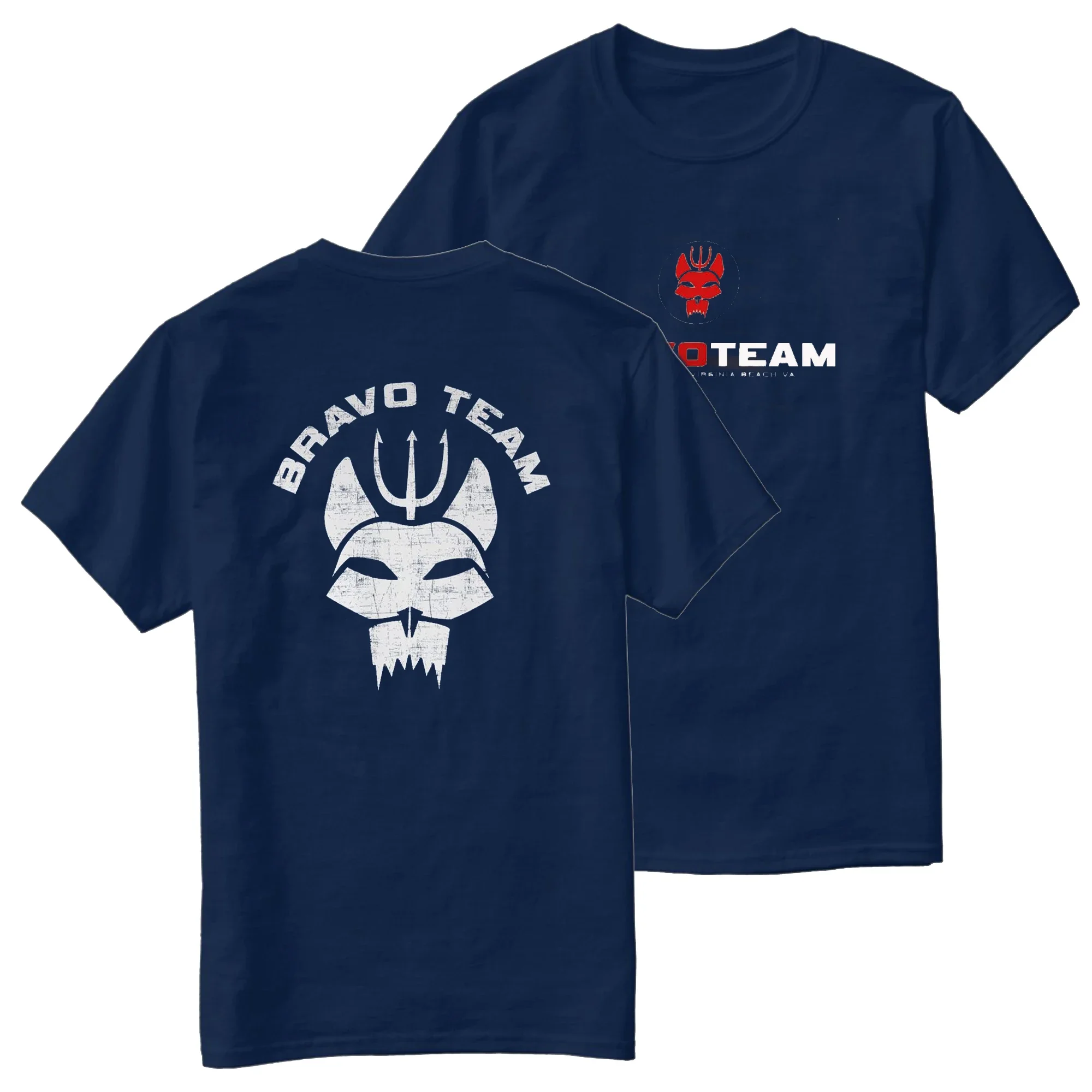 Seal Team 6 Bravo Team Symbol Naval T-Shirt 100% Cotton Summer Short Sleeve Casual Mens heavyweight fashion Round Neck Informal