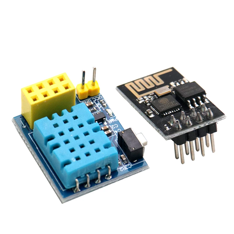 ESP8266 ESP-01 ESP-01S DHT11 Moduł węzła WiFi do pomiaru temperatury i wilgotności. Moduł bezprzewodowy jest w zestawie