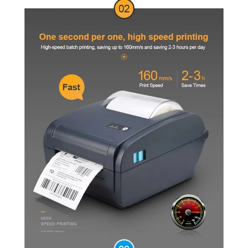 Mini 108mm Thermal Printer Wireless Direct Thermal Method Android POS Barcode Sticker Cheap Price Ready Stock For Shipping