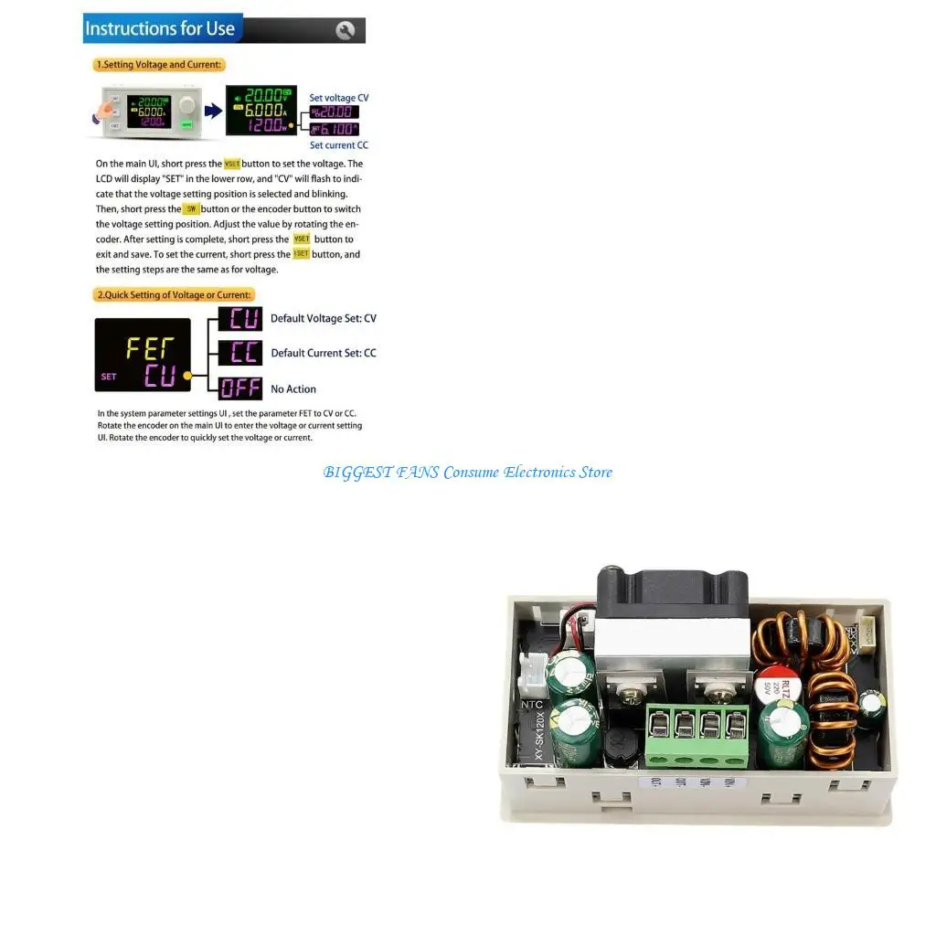 

SK120X Adjustable Regulator LCD Display for Solar Charging Module