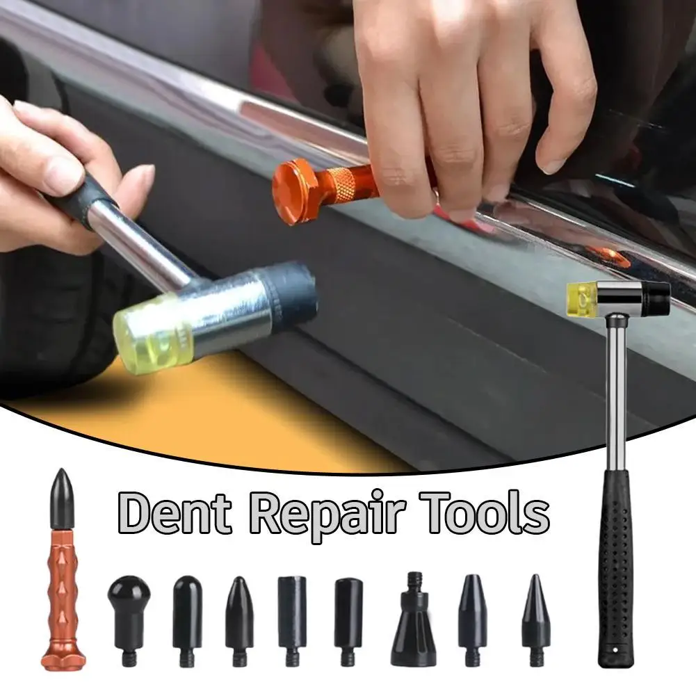 Auto-Dellenhammer-Set zur lackschadenfreien Dellenreparatur, Ausbeulstift für Karosserie, Hagelschaden-Entferner, Ausbeulwerkzeug für Fahrzeuge – Detail 5