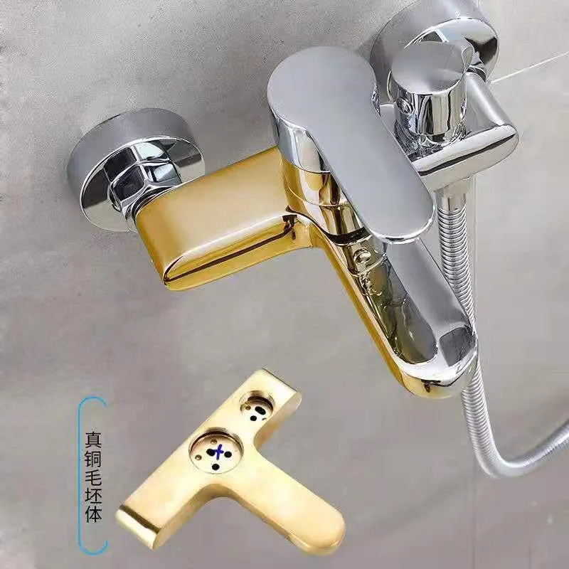 

Shower Faucet Bath Switch Valve Hot and Cold Faucet Triple Rain Shower Accessories Bath Bathroom Mixed Water