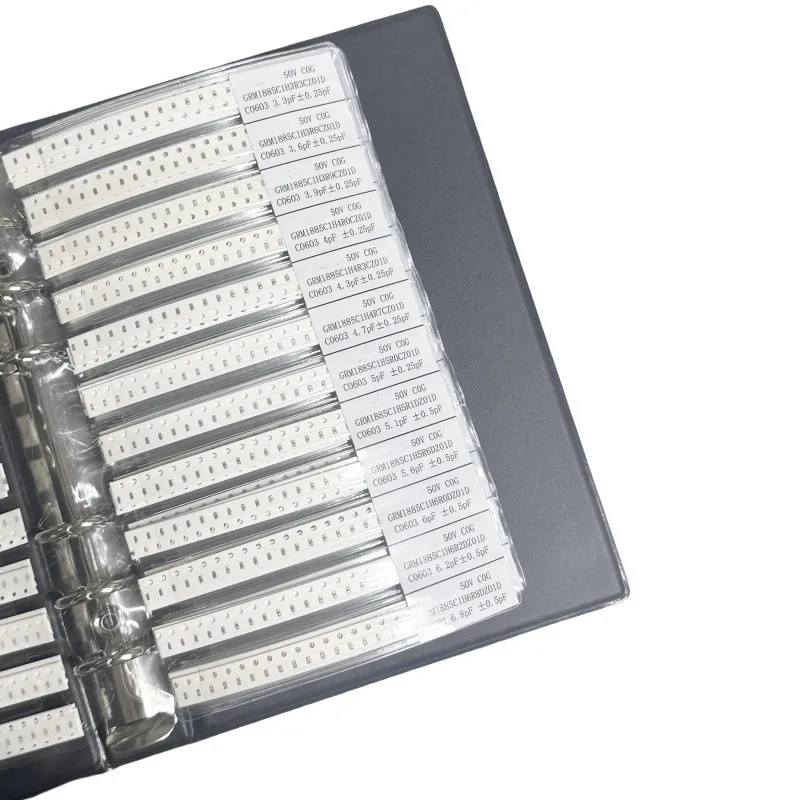 0603 SMD Capacitor Book 90valuesX25/50pcs 0603 SMD Capacitor Sample Book Sample Book