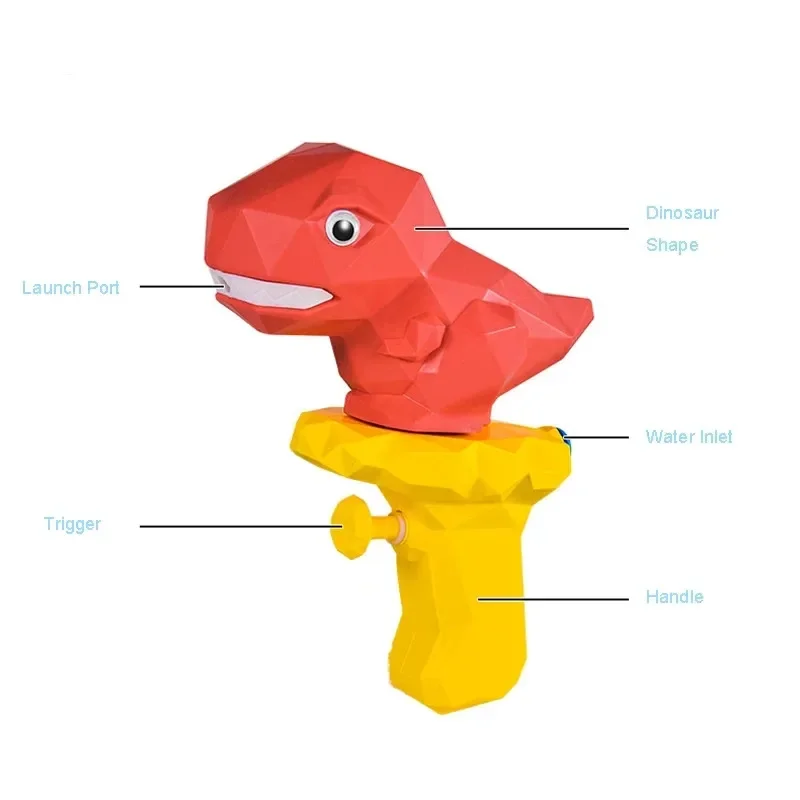 Cartoon Mini Water Gun Children Toy Dinosaur Water Spray Gun Summer Outdoor Beach Swimming Pool Water Toys for kids