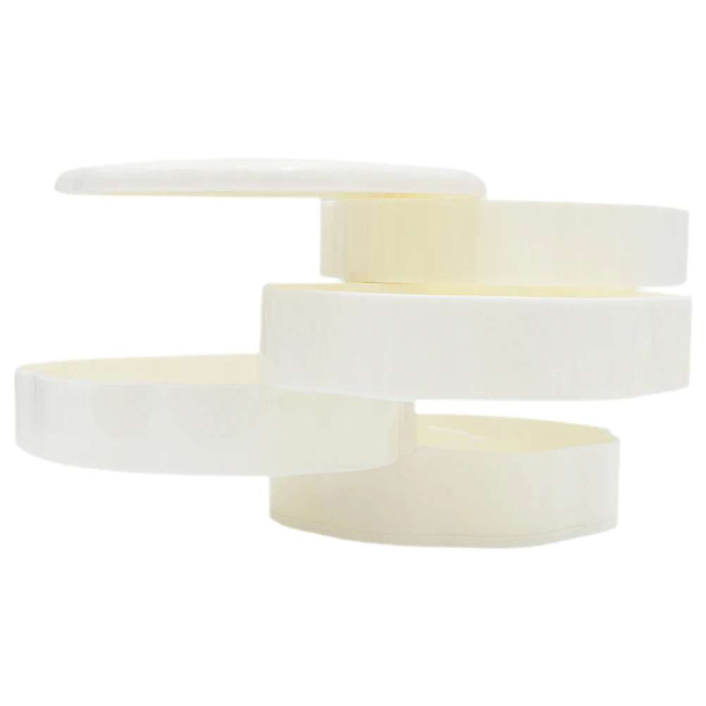 

Rotating Jewelry Box Multi Layer ganizer ABS Material Storage Display Shelf Necklace Holder Desk Decor Container