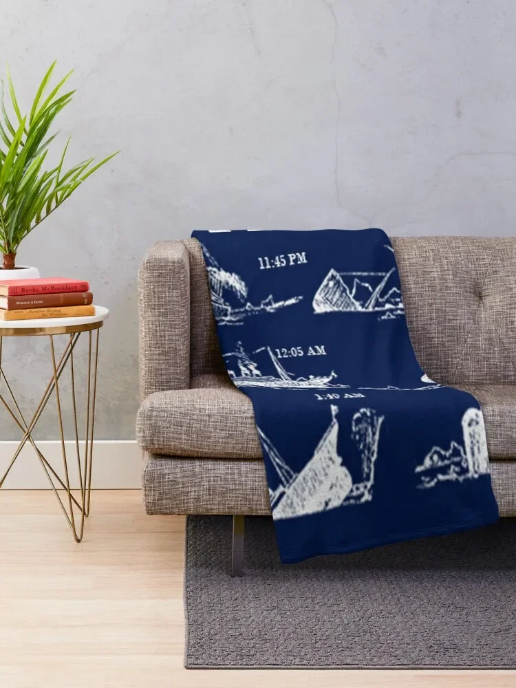 Titanic Sinking Vintage Cruise Ship Atlantic Ocean Voyage Throw Blanket Bed Luxury Throw Blankets