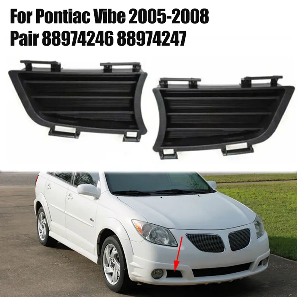 2Pcs Fog \Light \Cover \Outer \Grilles For Pontiac Vibe 2005-2008 88974247 88974246 Car Front Bumper Lower Fog Light Accessories