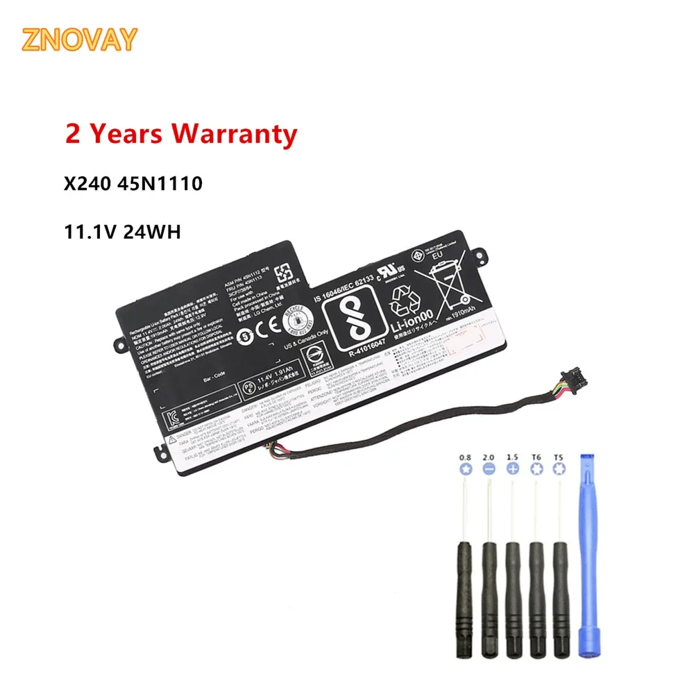 

ZNOVAY Internal Battery 45N1110 45N1111 45N1112 For Lenovo ThinkPad X240 X240S X230S X250 X260 X270 T440 T450 T450S L450S 2.09Ah