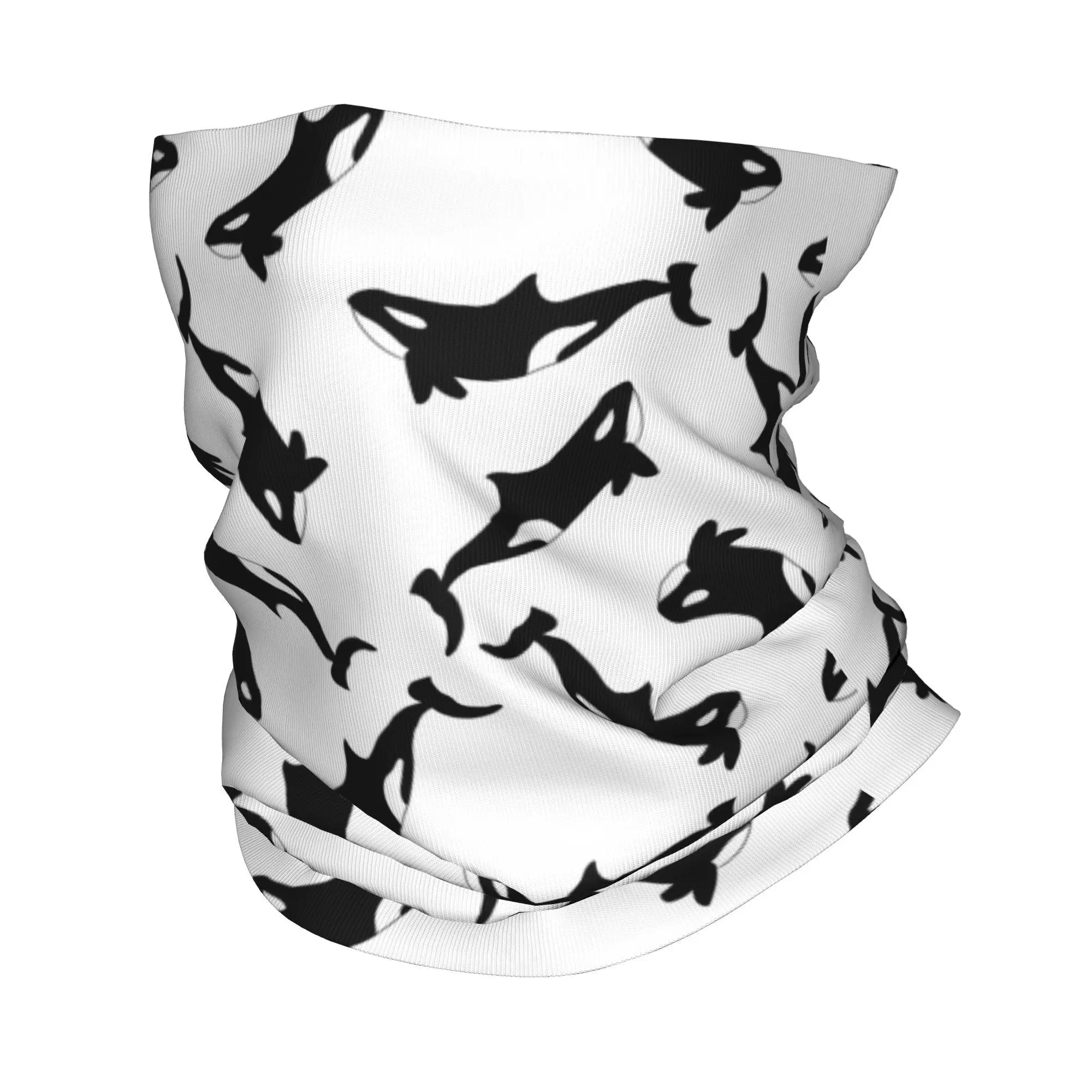 オルカキラーウォールバンダナネックカバープリントラップスカーフ多機能ヘッドバンドサイクリング男性女性大人冬