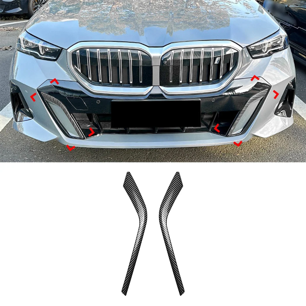 Für BMW 5er G60 G61 I5 M Sport 2024-2025 Frontstoßstangen-Spoiler Nebelscheinwerfer-Abdeckung Luftmesser Splitter Karosserie-Kit
