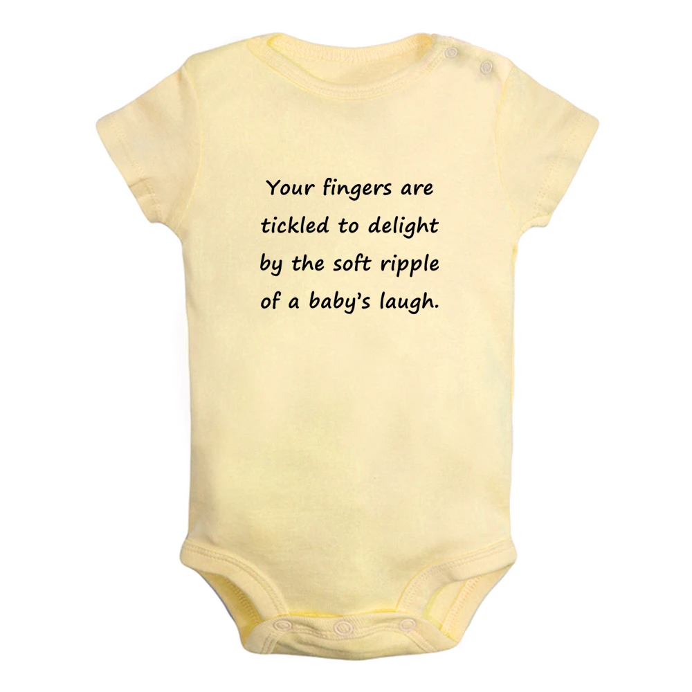 

Your fingers are tickled to delight by the soft ripple of a baby's laugh Baby Rompers Boys Girls Bodysuit Short Sleeves Jumpsuit