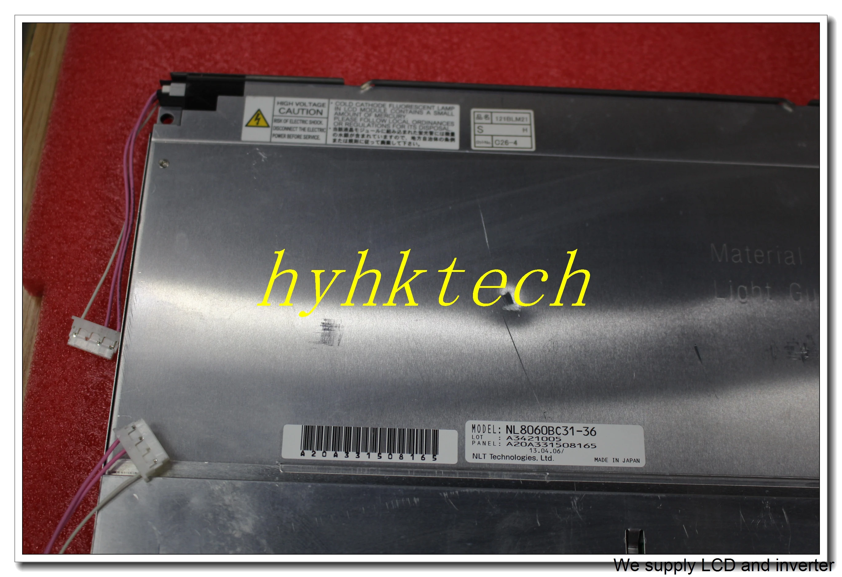 NL8060BC31-36  12.1 Inch LCD Screen 800*600 TFT Panel Fully Tested with Extended Warranty