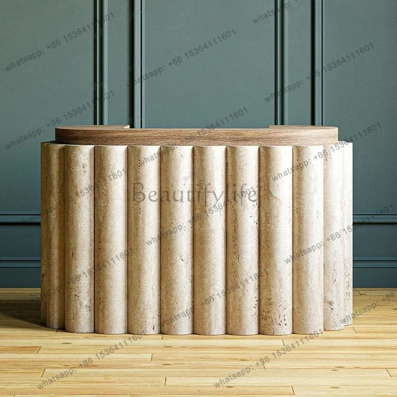 LJY Light luxury marble entrance table, minimalist entry end view table, simple living room