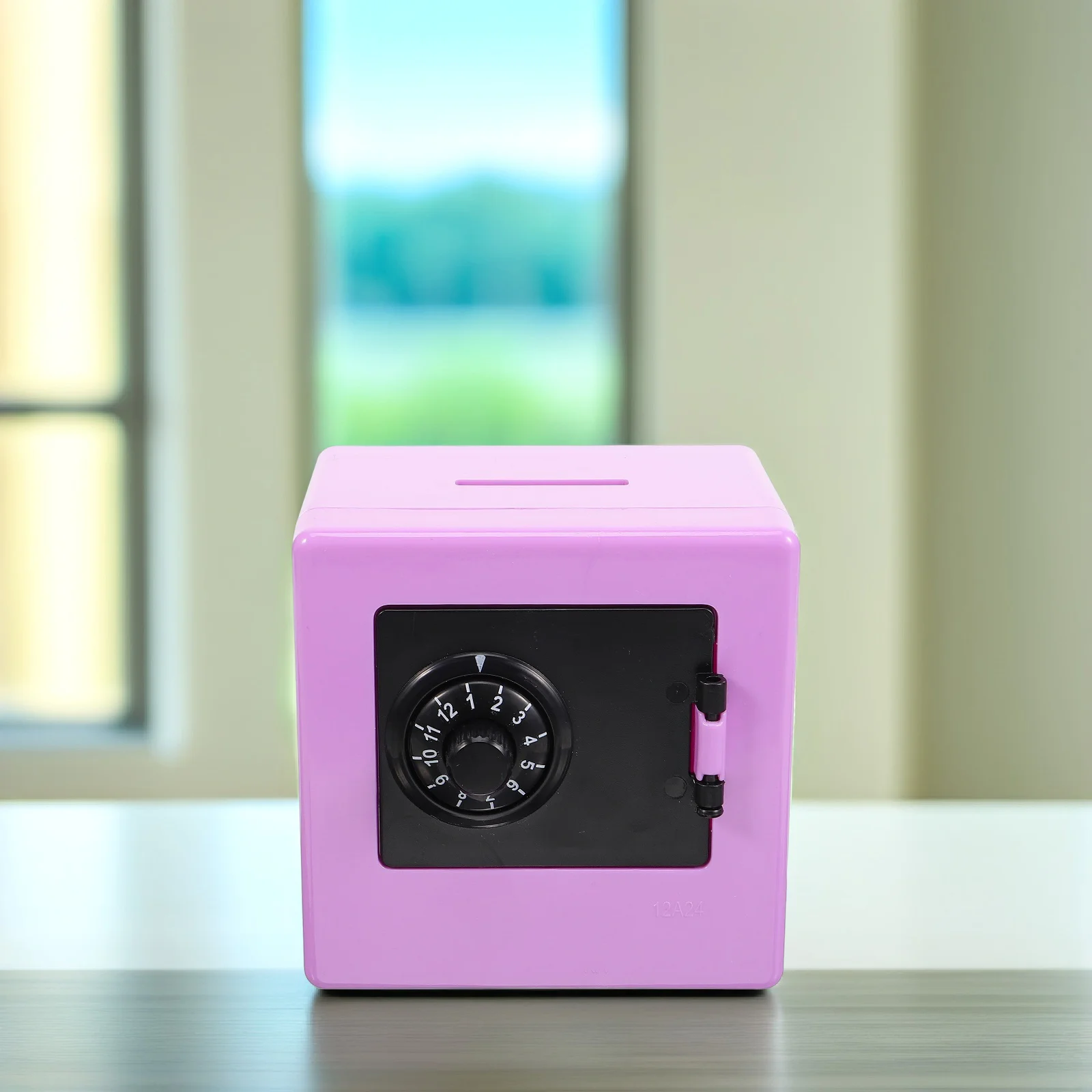 أطفال صغيرة آمنة أصبع البنك قفل بكلمة مرور حاوية المال البلاستيكية الصغيرة عملة البنك الأطفال توفير المال صندوق الأمان ديكور