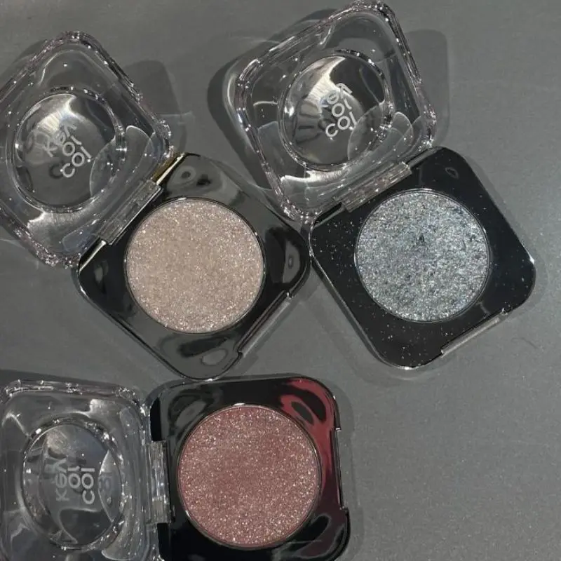 Colorkey Sparkling Monochrome Eyeshadow Palette Color Rendering Without Smudging Beautify Highlight Shiny Monochrome Eye Shadow