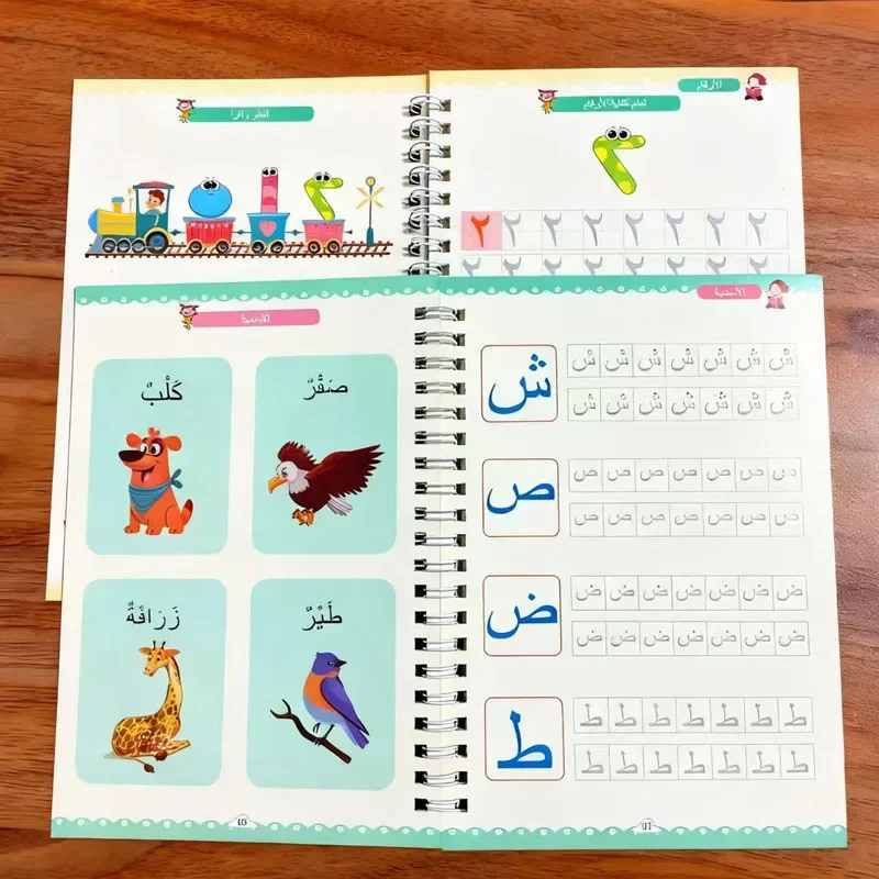 Arabic Alphabet Copybook Calligraphy Children's Notebook Reusable Handwritten Writing Gift Learning Educational Toy Kids